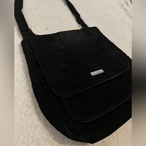 Black Vera Bradley Quilted Crossbody Bag